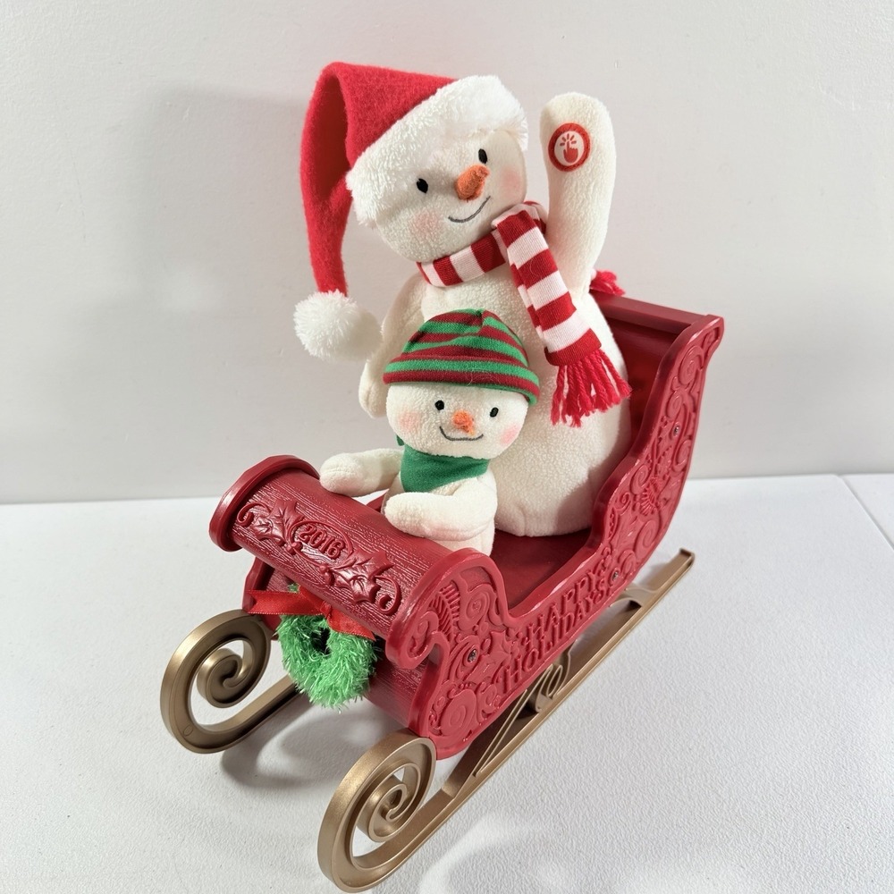 Hallmark Jingle Pals Singing Snowmen Twinkling Sleigh Ride‎ 2016 Works READ